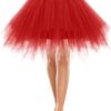 Bbonlinedress Vintage Tutu Tüllrock Petticoat Unterrock 50er Jahre Ballett Tanzrock Kurz Retro Ballkleid