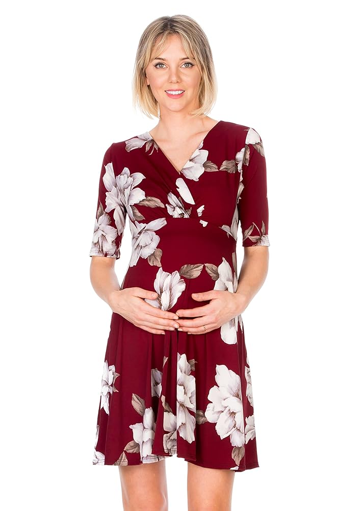 Bedrucktes Wickelkleid für Damen von My Bump - Stillkleid und Umstandskleid