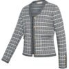 Belle Poque Damen Vintage Cardigan mit V-Ausschnitt, langen Ärmeln und Taschen