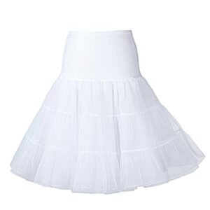 Boolavard 1950er Petticoat Reifrock Unterrock Crinoline für Rockabilly Kleider