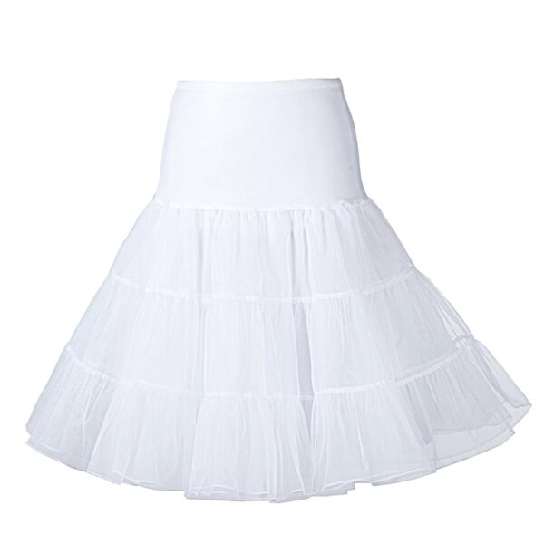 Boolavard 1950er Petticoat Reifrock Unterrock Crinoline für Rockabilly Kleider