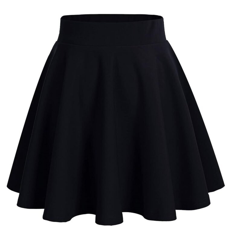 Bridesmay Damen Sommer Mini Rock Kurz Skater Rock im Schulmädchen- und Anime-Stil