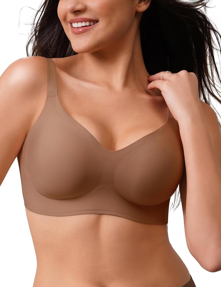 CLOSEMATE Nahtloser Büstenhalter für Damen – Bequemer, weicher und bügelloser Bralette mit glattem Hautgefühl in den Größen S-XXXL