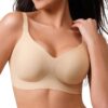 CLOSEMATE Nahtloser Damen-BH ohne Bügel – Bequemer und weicher, bügelloser Komfort-Bustier mit glattem Hautgefühl in den Größen S-XXXL