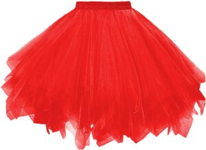 Dressever Damen Tüllrock im 50er Rockabilly Stil – Retro Petticoat Tutu für Ballet, Cosplay und Abendveranstaltungen