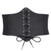 JasGood Damen Schnürkorsett Gürtel mit elastischem Breitenband, Waspie Taille Hüftgurt für Damen