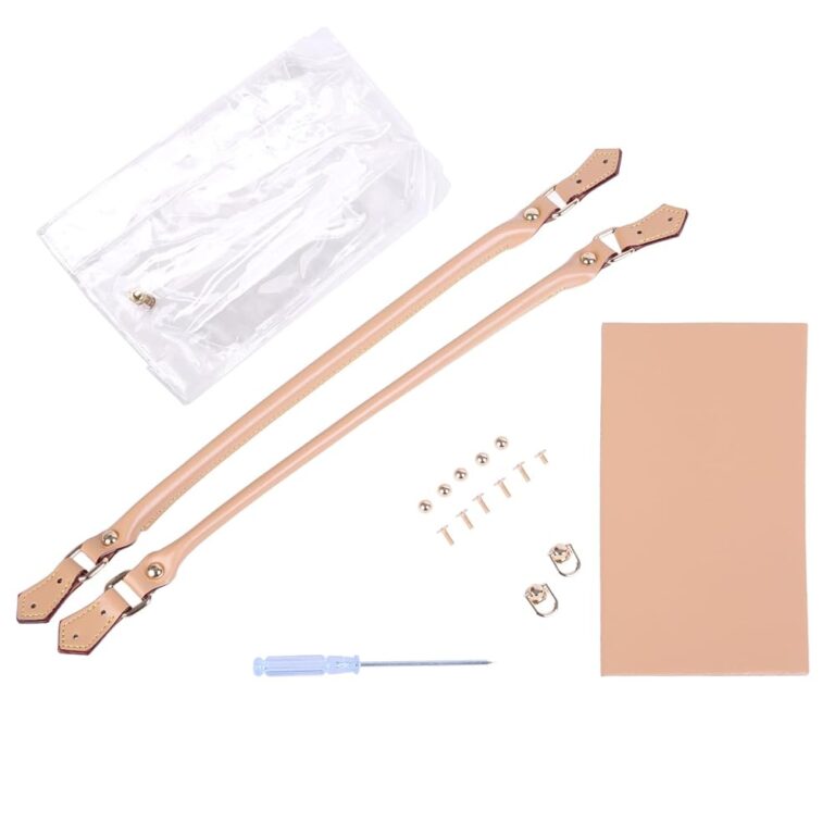 Klar PVC DIY Tragetaschen Bastelset – Handgemachte Geschenktüten Zubehör und Werkzeuge für das Nähen von Handtaschen