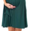 Knielanges Wickelkleid mit verstellbarem Gürtel von Mother Bee Maternity