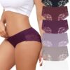 Levao 6er Set Damenunterwäsche Nahtlose Spitzen-Hipster Slips Bequeme Panties für Frauen in den Größen S-XXL