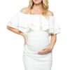 My Bump Damen Modernes, tailliertes Oberteil im engen Schnitt