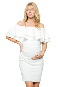 My Bump Damen Modernes, tailliertes Oberteil im engen Schnitt