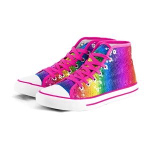 Party Factory Glitzernde Pailletten-Sneaker, in verschiedenen Größen für Damen und Herren, Designer-Turnschuhe für Karneval