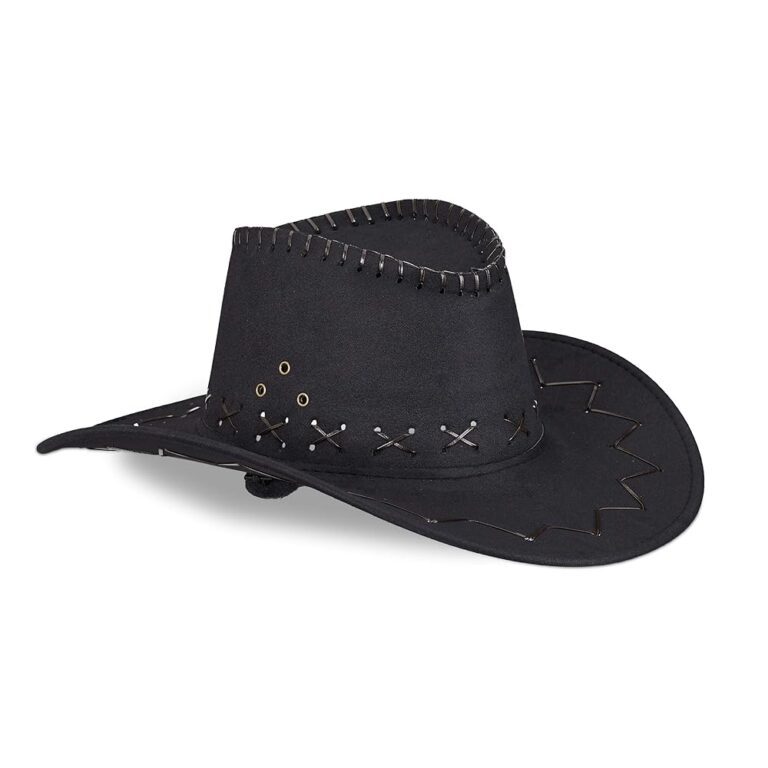 Relaxdays Cowboyhut für Erwachsene, Westernhut im Westernstyle, ideal für Karneval und Fasching, in verschiedenen Farben erhältlich