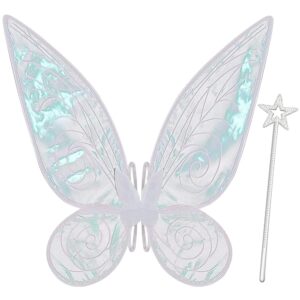 Silom Kinder-Feenflügel, Schmetterlingsflügel für Erwachsene, Mädchen und Frauen, perfekt für Halloween, Weihnachten und Kostümpartys, glänzende Engelsflügel, ideales Geschenk...