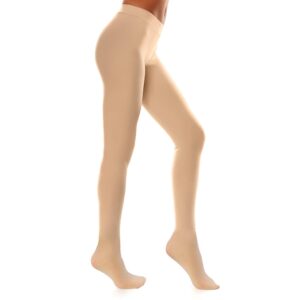 SKYIOL Damen Thermo-Strumpfhose für den Winter – Gefüttert, hautfarben, hoher Bund, blickdicht, Fleece- und Plüschgefüttert, warme dicke Pantyhose, Winter-Thermo-Leggings