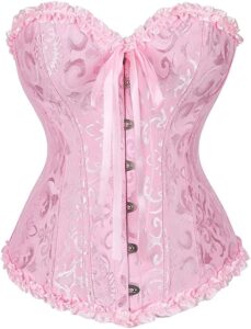 SZIVYSHI Damen Gothic Vintage Vollbrust Korsett Top Corsage Bustier
