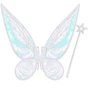 Takmor Feenflügel für Erwachsene und Kinder, Damen Feenflügel für Winx Club Kostüme – Ideal für Karneval, Geburtstagsfeiern, Halloween, Weihnachten und Rollenspiele bei Comic Con