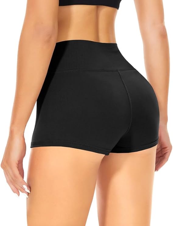 TNNZEET Damen Radlerhose mit Hoher Taille – Bauchweg Hotpants, Kurze Sporthose, Leggings und Boxershorts für Yoga und Fitness
