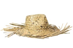 Trendario Geflochtener Strohhut für Herren und Damen, ausgefranst, perfekter Sommerhut für Strand, Garten und Urlaub - Hawaii Hut für sonnige Tage