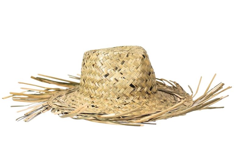 Trendario Geflochtener Strohhut für Herren und Damen, ausgefranst, perfekter Sommerhut für Strand, Garten und Urlaub - Hawaii Hut für sonnige Tage
