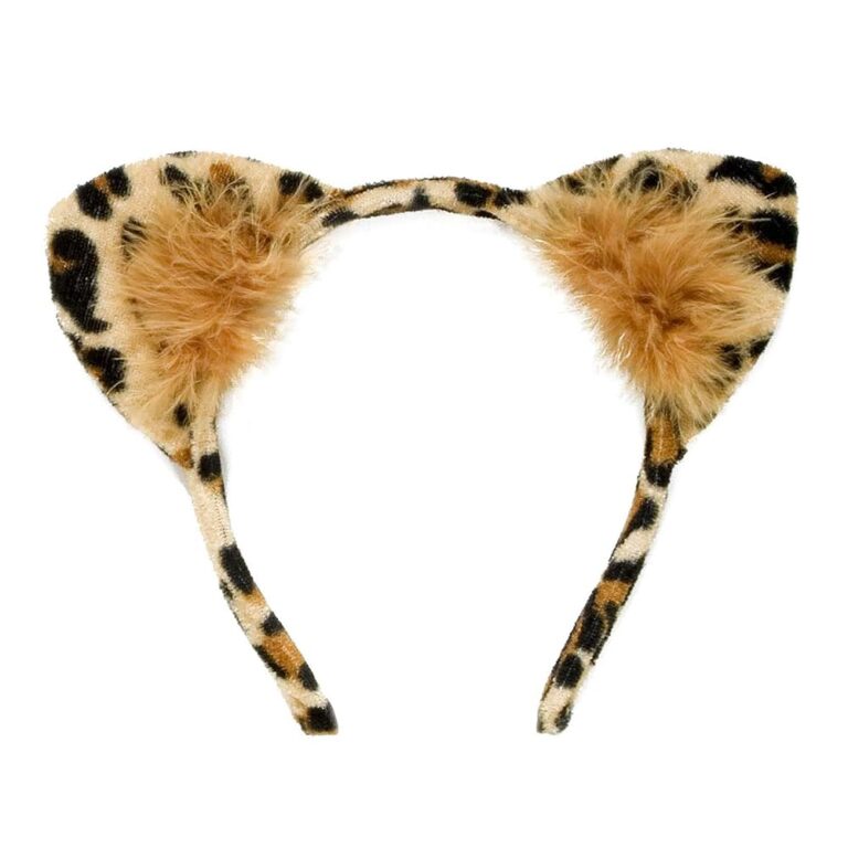 Widmann 2323L - Haarreif mit Leopardenohren, Accessoire für Haarschmuck und Kopfschmuck, ideal für Karneval, Fasching und Mottopartys