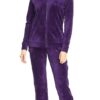 Dolcevida Damen Velours Trainingsanzug Set – Hoodie & Sweatpants