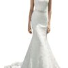 Elegantes WaterDress Damen A-Linie Ballkleid mit V-Ausschnitt & Perlen