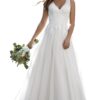 JAEDEN V-Ausschnitt Brautkleider für Damen - Elegante Tüll A-Linie