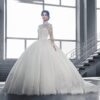 MUJARGPD Hochzeitskleid für Ältere mit Spitzenapplikationen – Eleganz in Weiß