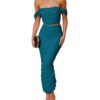 PRETTYGARDEN Sexy Sommer Outfit für Damen - Schulterfrei & Figurbetont