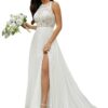 Raseal Satin-Brautkleid schulterfrei, A-Linie – Elegantes Hochzeitskleid