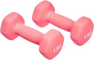 Amazon Basics Neopren Hanteln 2er-Set (1kg-5kg) – Ideal für Fitness!