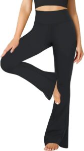 FuelMeFoot Damen Yogahose High Waist - Blickdichte Bootcut Leggings