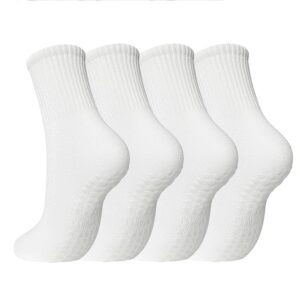 Rutschfeste Yoga Socken Damen – 4 Paar Stoppersocken für Pilates & Ballett
