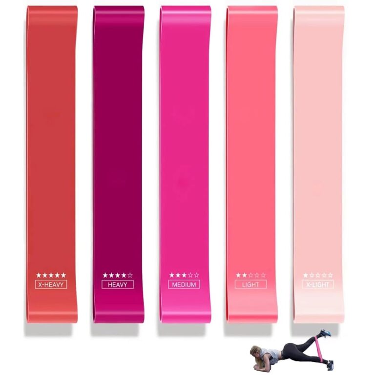 Terrabänder Fitness Bänder Set – 5 Widerstandsstufen für Muskelaufbau & Yoga