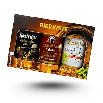 Altenburger Bierkasten mit 3 Senfsorten – Perfektes Geschenkset für Genuss